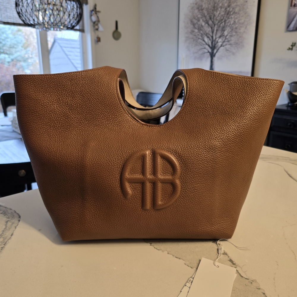 Anine Bing Cognac Leather LILI Tote